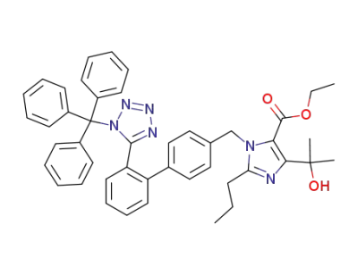 ethyl 4-(2-hydroxypropan-2-yl)-2-propyl-1-({2'-[1-(triphenylmethyl)-1H-1,2,3,4-tetrazol-5-yl]-[1,1'-biphenyl]-4-yl}methyl)-1H-imidazole-5-carboxylate
