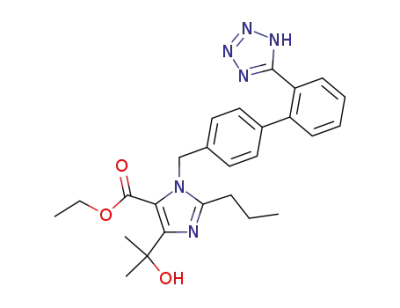 ethyl 4-(1-hydroxy-1-methylethyl)-2-propyl-1-{[2′-(1H-tetrazol-5-yl)-1,1′-biphenyl-4-yl]methyl}-1H-imidazole-5-carboxylate