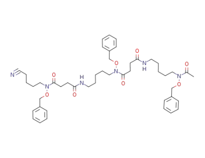 N'-<5-<<4-<<5-<acetyl(phenylmethoxy)amino>pentyl>amino>-1,4-dioxobutyl>(phenylmethoxy)amino>pentyl>-N-(4-cyanobutyl)-N-(phenylmethoxy)butanediamide